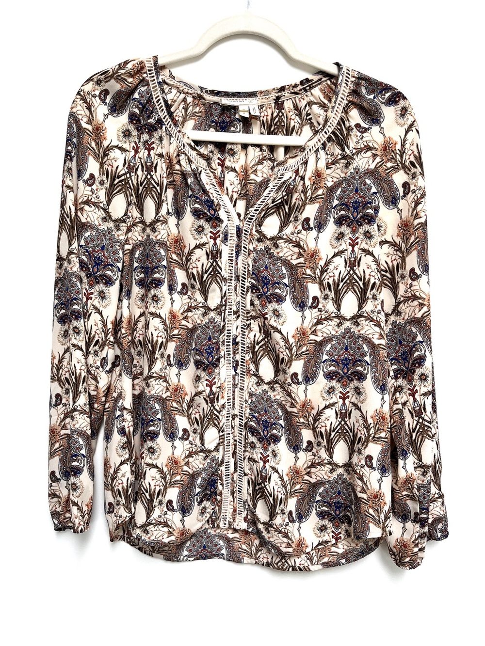 Anthropologie, Meadow Rue, Myrtle paisley peasant blouse. Size small